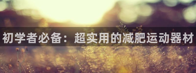 fb体育平台：初学者必备：超实用的减肥运动器材