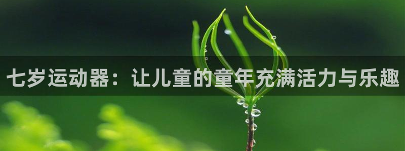 fb体育娱乐网站：七岁运动器：让儿童的童年充满活力与乐趣