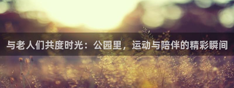 fb体育官方：与老人们共度时光：公园里，运动与陪伴的精彩瞬间